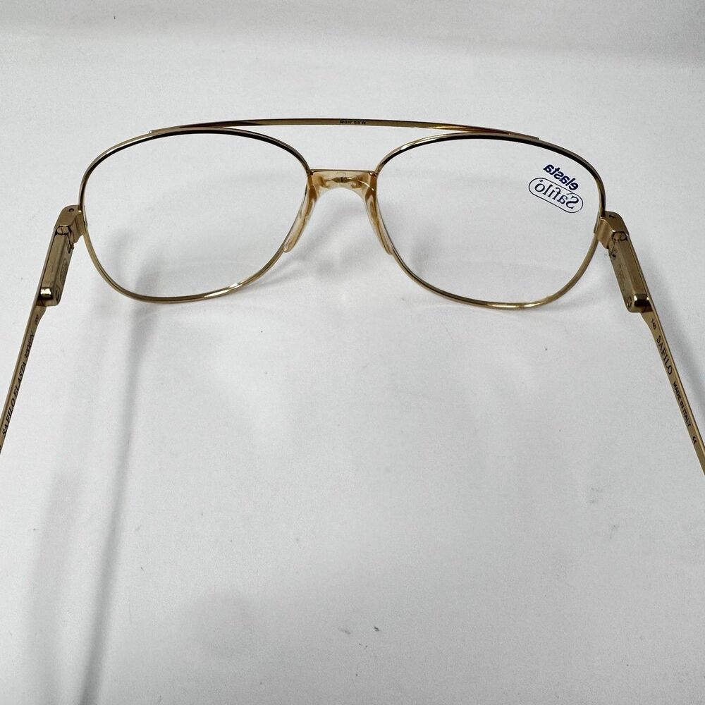 Safilo Elasta 3006/N 000 Gold Eyeglass Frames Vintage 1970s-80s 59-17-140 New - Picture 5 of 11